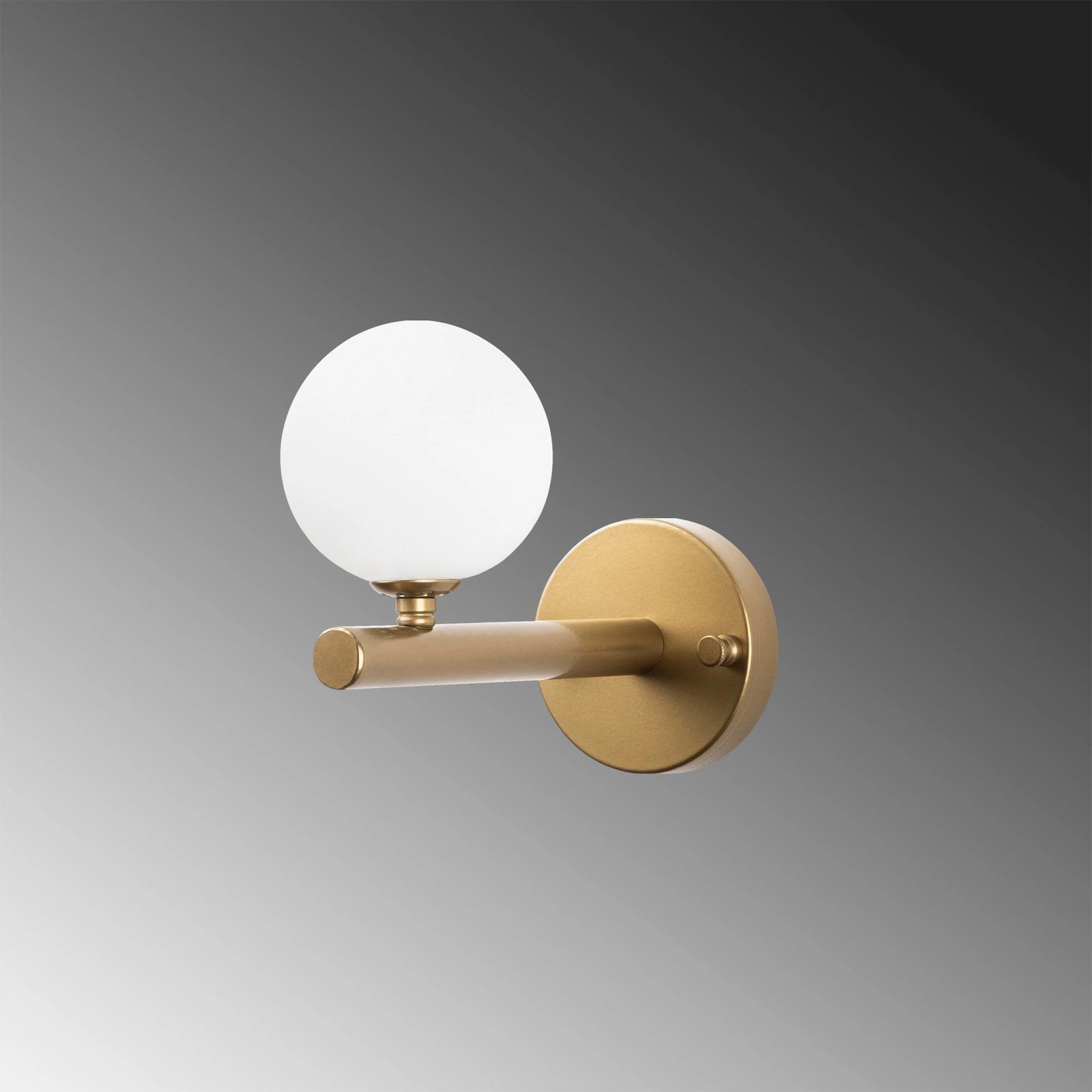 Llambë muri Opviq Domino, ngjyrë ari, 10x22x17cm Llambë muri Opviq Domino, ngjyrë ari, 10x22x17cm