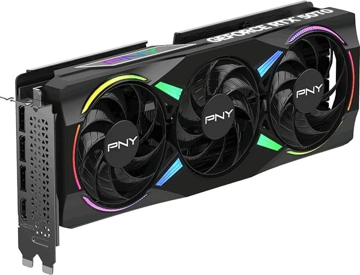 Kartelë grafike PNY GeForce RTX 5070 EPIC-X RGB OC, 12 GB GDDR7, E zezë