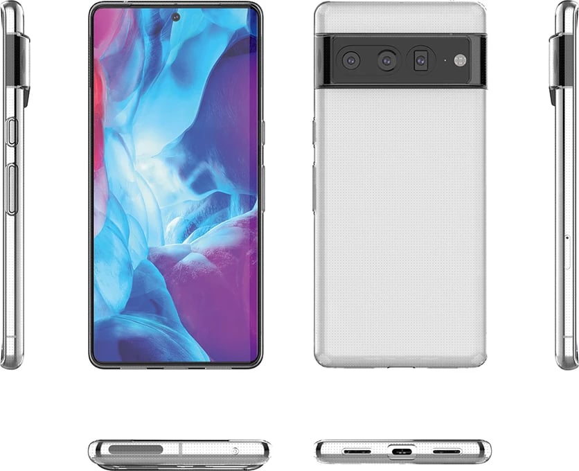 Mbështjellës Hurtel Ultra Clear 0.5mm për Google Pixel 7 Pro, Transparent