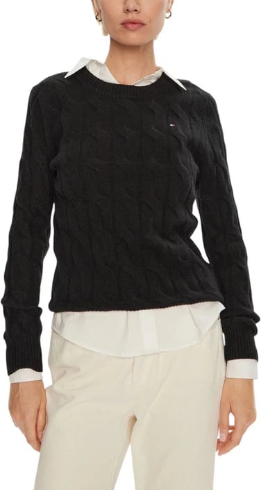 Xhemper Tommy Hilfiger femra, e zezë