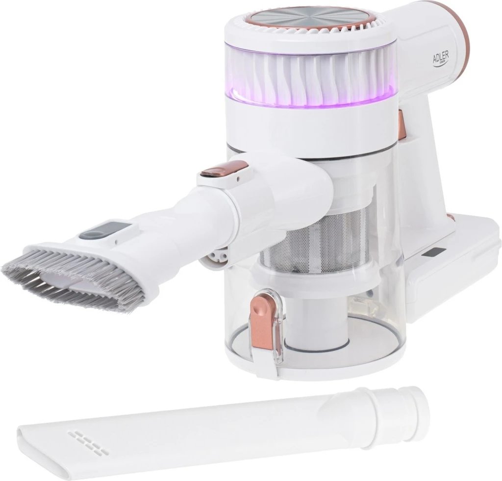 Fshesë me korrent pa kabllo Adler AD 7079, 0.4L, 2200 mAh, E bardhë