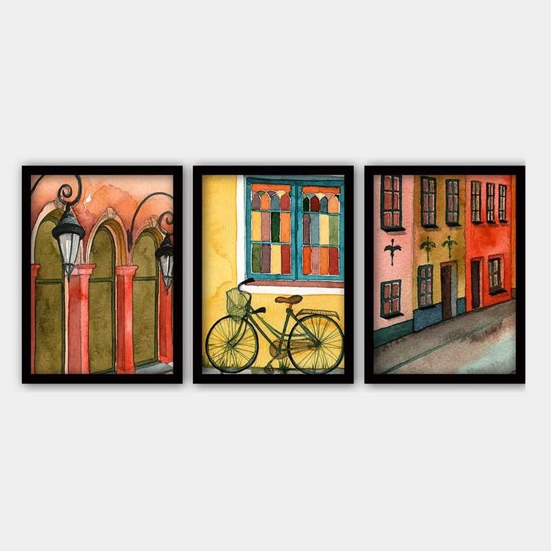 Pikturë dekorative me kornizë (3 pjesë), Wallity, 3SC_255218_5575