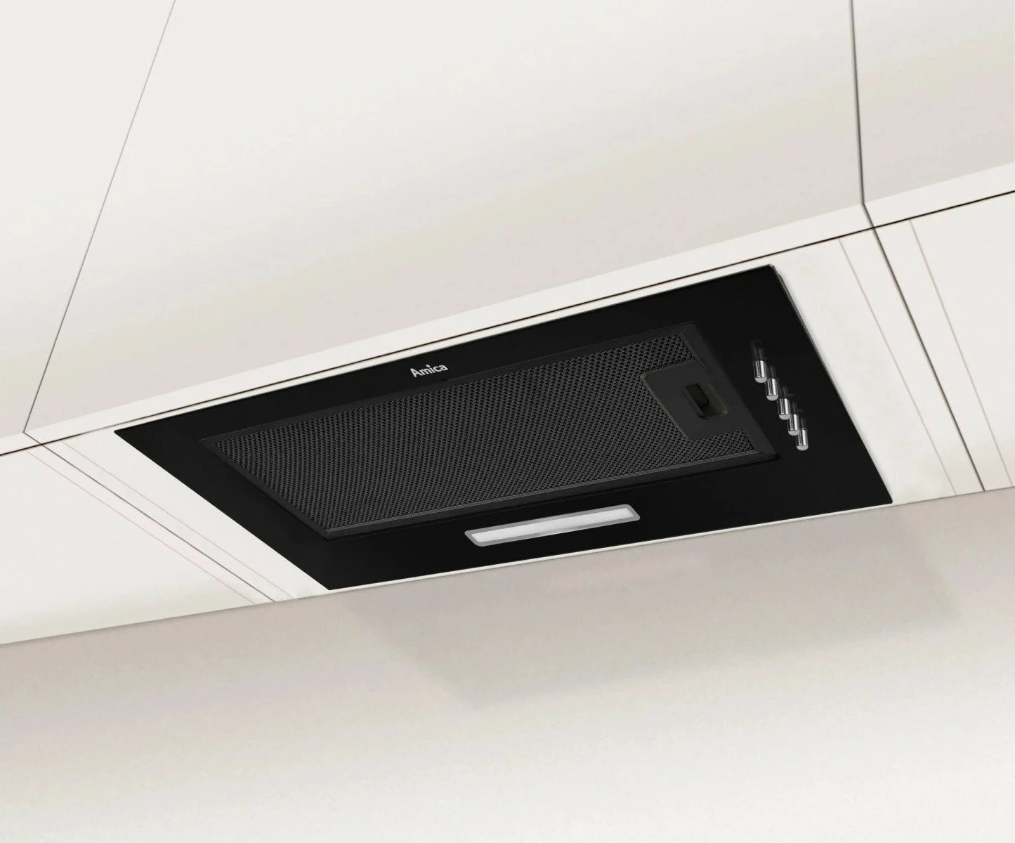 Aspirator kuzhine Amica OMP6211B, i zi, 52 cm, LED