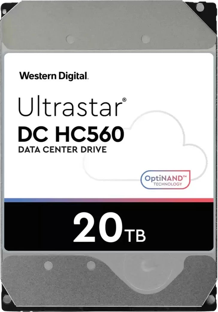 HDD Western Digital Ultrastar DC HC560, 20 TB, 7200 RPM, 512 MB, 3.5", Serial ATA