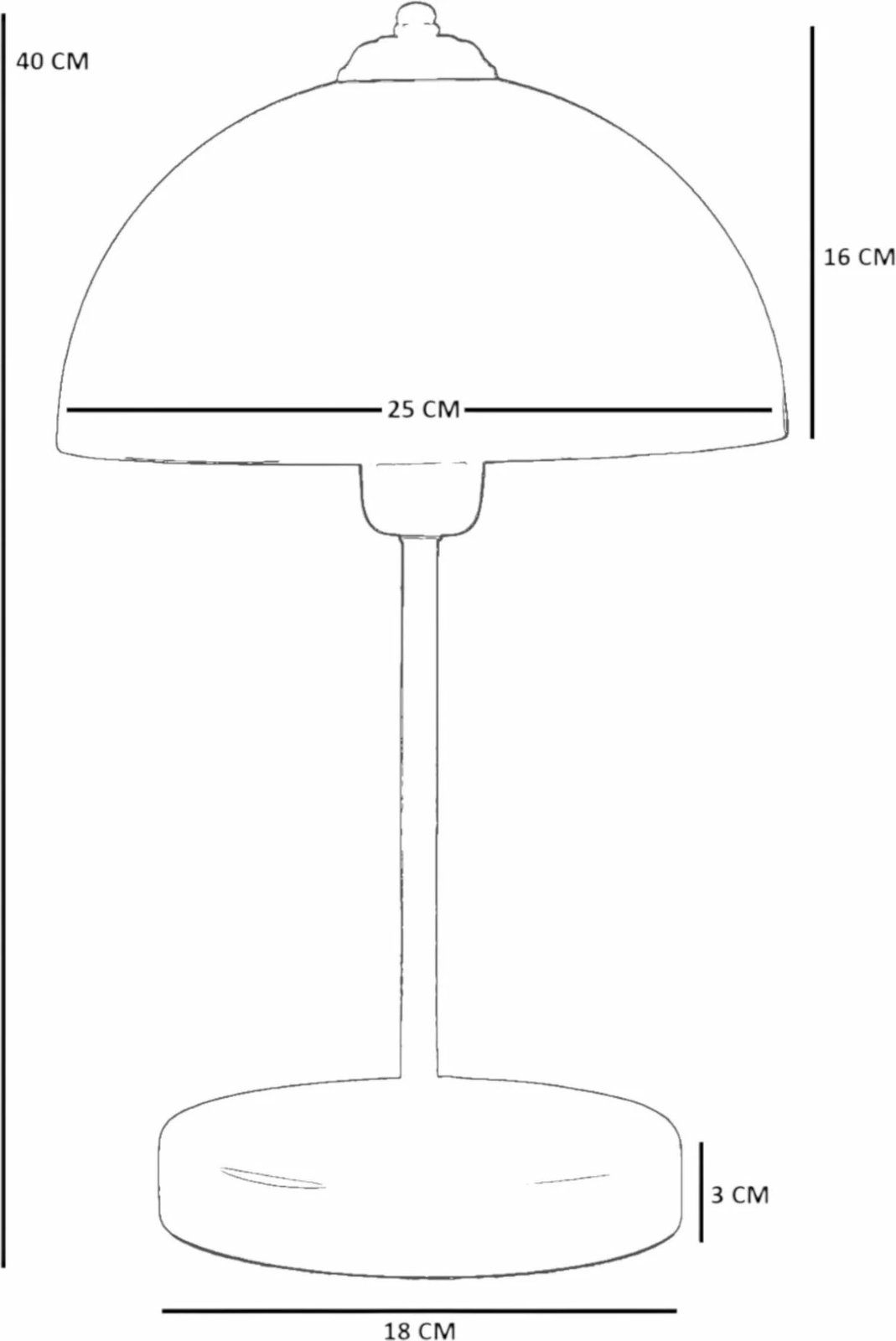 Llambë tavoline Opviq, ngjyrë mustard, 8894-2