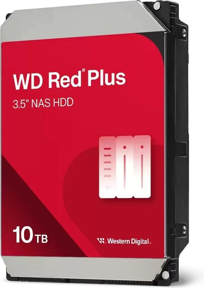 HDD WD Red Plus 3.5", 10 TB, Serial ATA III, për NAS