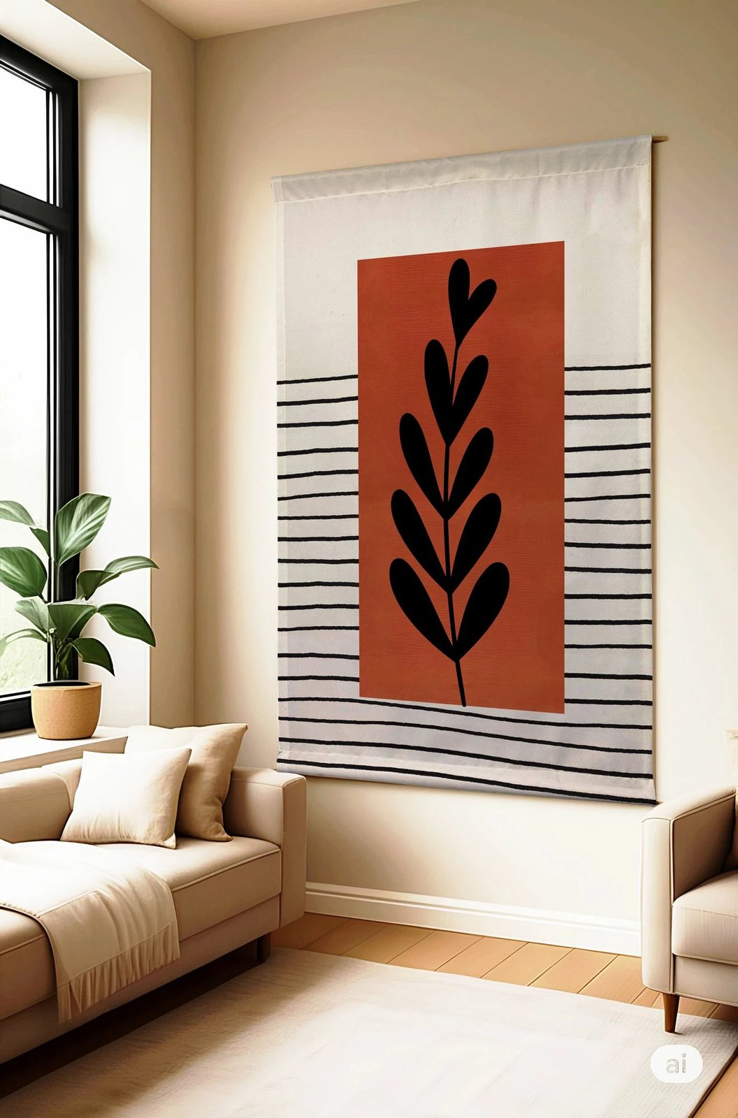 Pikturë dekorative poliestër Wallity, Polybaby 17, 70x120cm