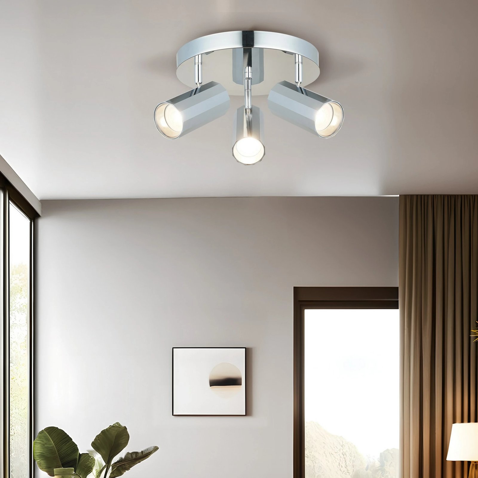 Llambë tavani Opviq, Oktano, krom, 51-23