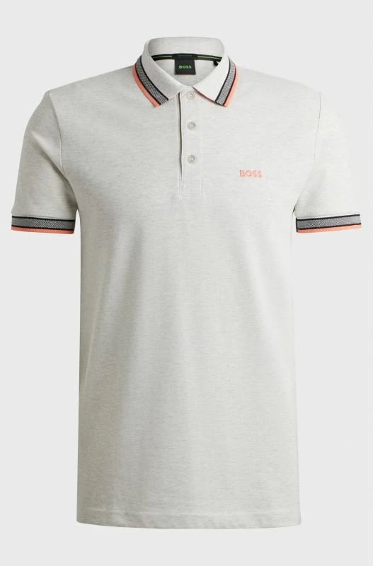 Maicë polo Boss për meshkuj, e hirtë
