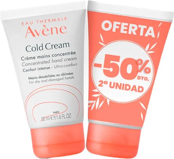 Krem për duar Avène Cold Cream 2x50ml Krem për duar Avène Cold Cream 2x50ml