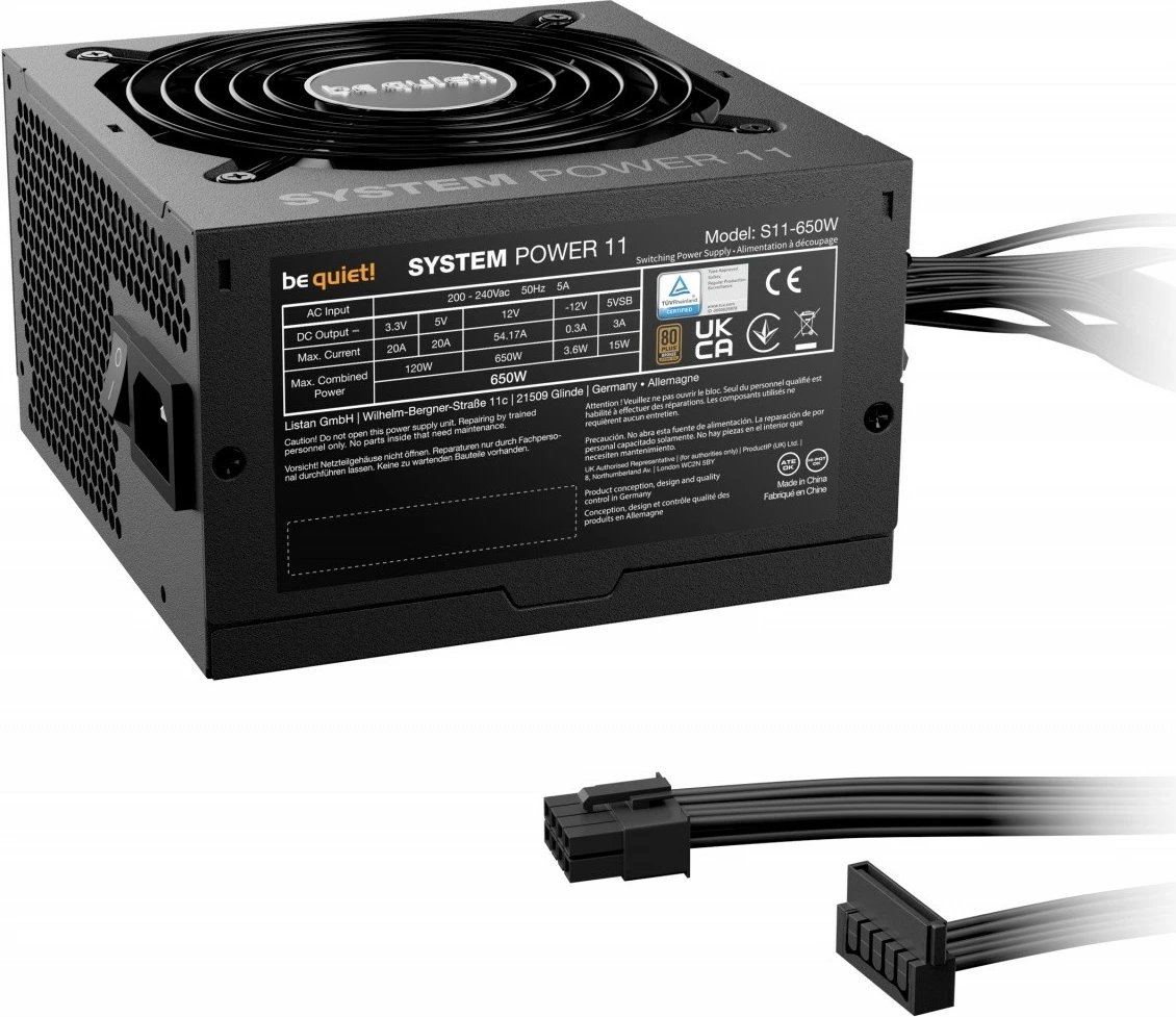 Kasë Be quiet! System Power 11, 650W, 80 PLUS Bronze, e zezë