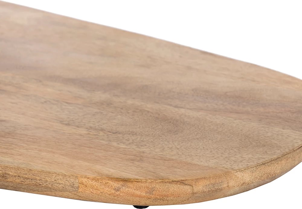 Tavolinë kafeje LEVEL, natyrale e zezë, 95x65x48cm