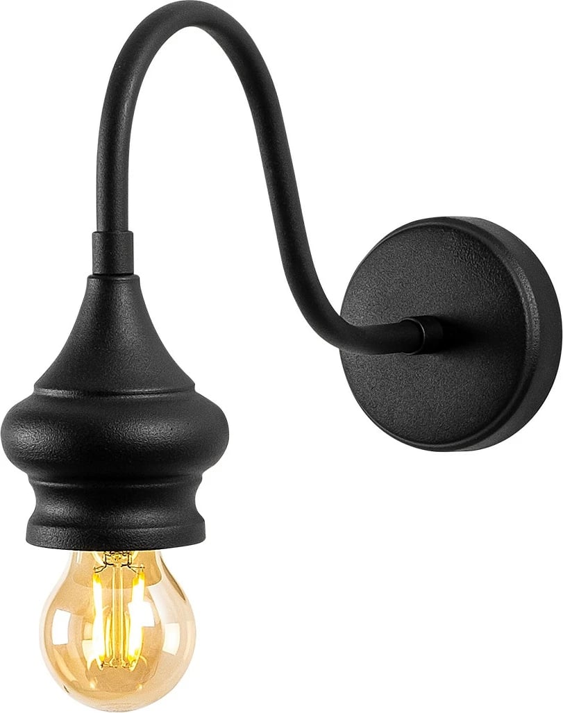 Llambë muri Opviq, Alaaddin - 3191, ngjyrë e zezë, trup metalik, 10x31cm Llambë muri Opviq, Alaaddin - 3191, ngjyrë e zezë, trup metalik, 10x31cm