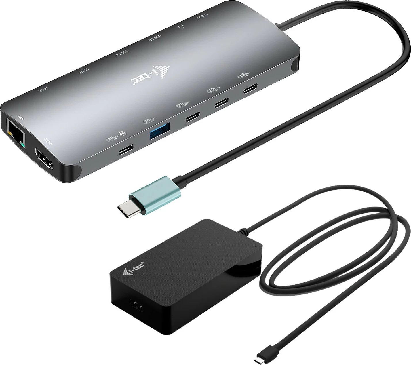 Docking station I-Tec USB-C Metal Nano, 3x display, 2x HDMI, 1x USB-C video, LAN, audio, gri