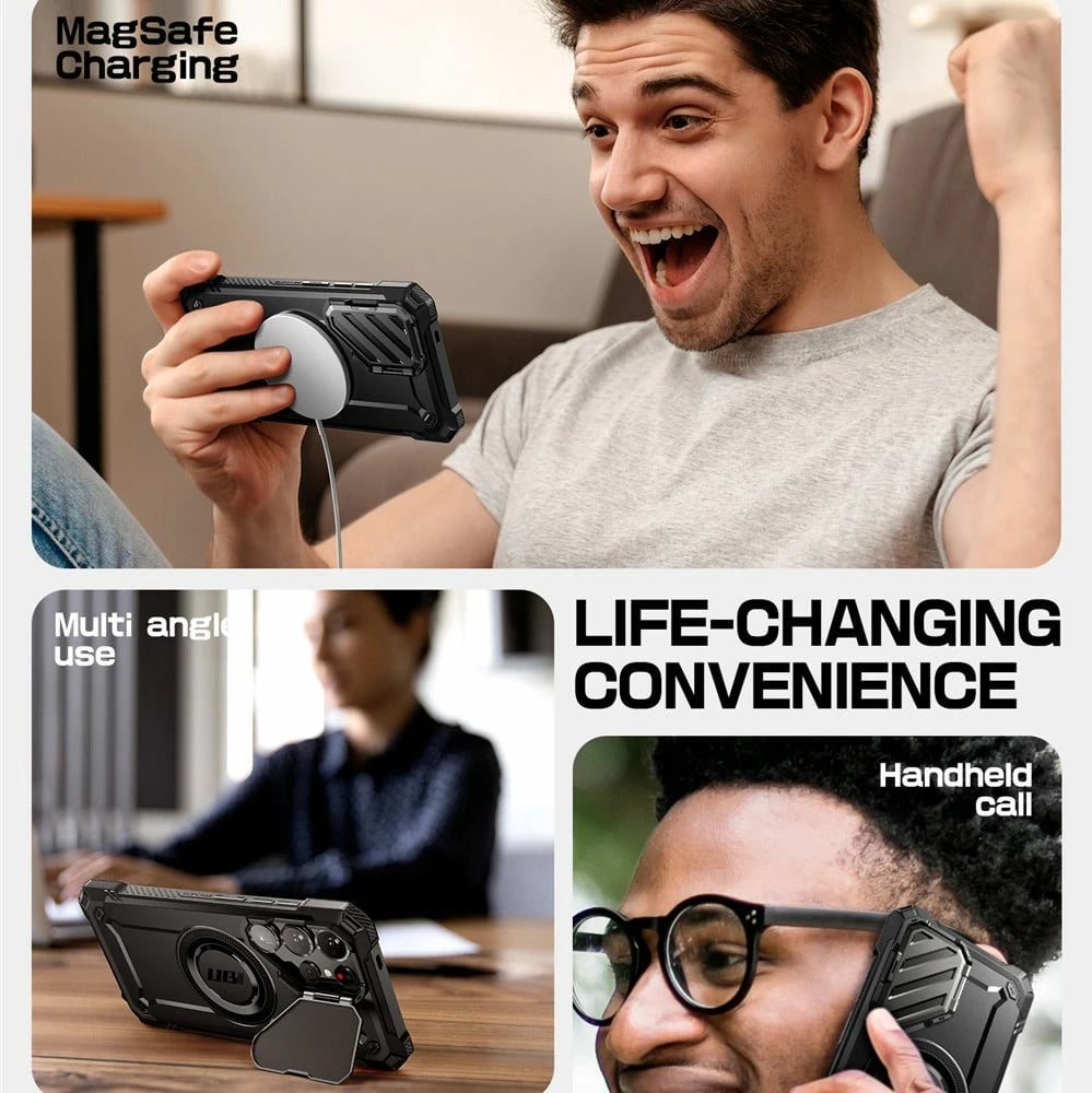 Mbështjellës Supcase Unicorn Beetle XT Mag për Samsung Galaxy S25 Ultra, i zi