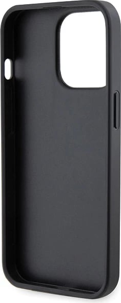 Mbështjellës Guess GUHCP13LP4TDSCPK për iPhone 13 Pro / 13, Crossbody 4G Metal Logo, i zi me rrip