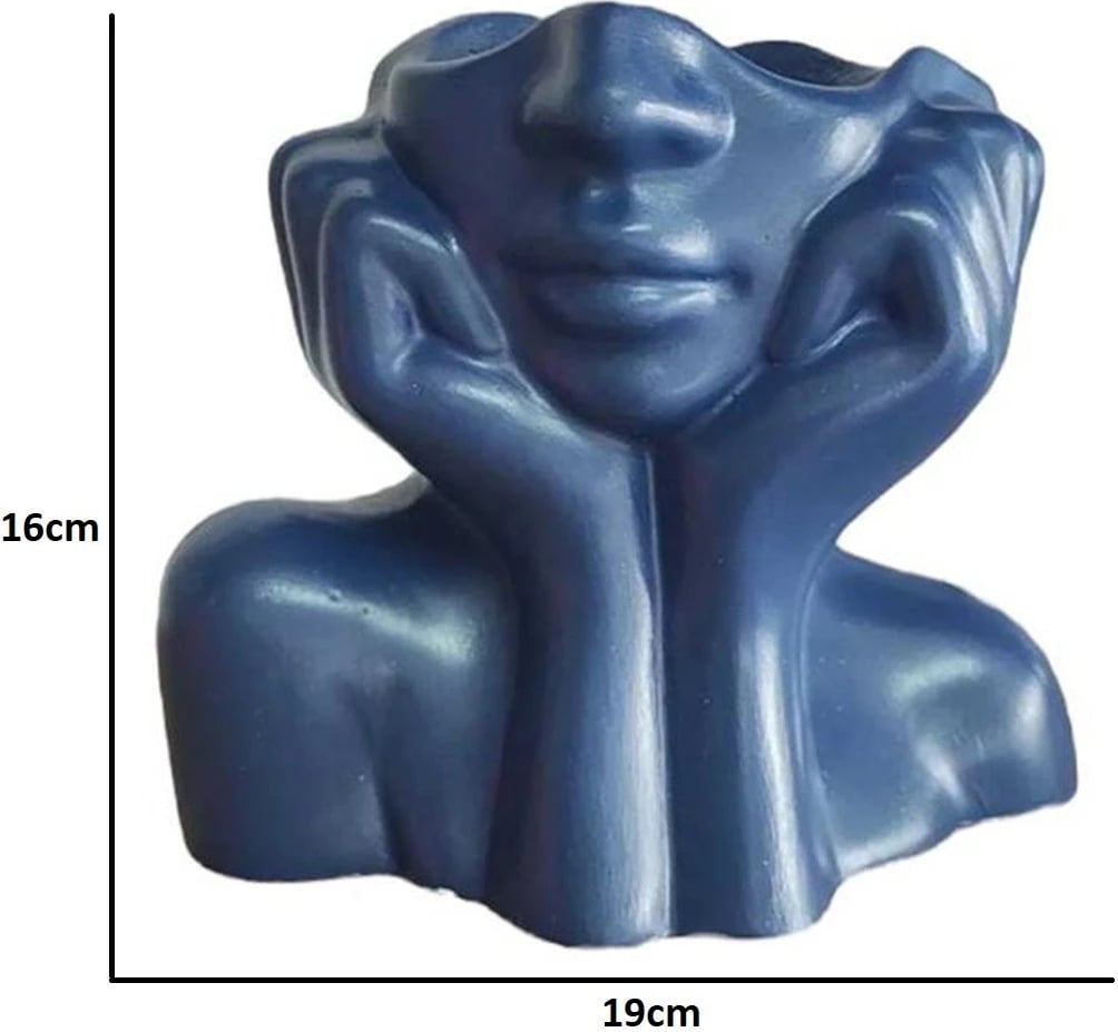 Vazo dekorative, ngjyrë indigo blue, stil skandinav, Evila Originals Vazo dekorative, ngjyrë indigo blue, stil skandinav, Evila Originals