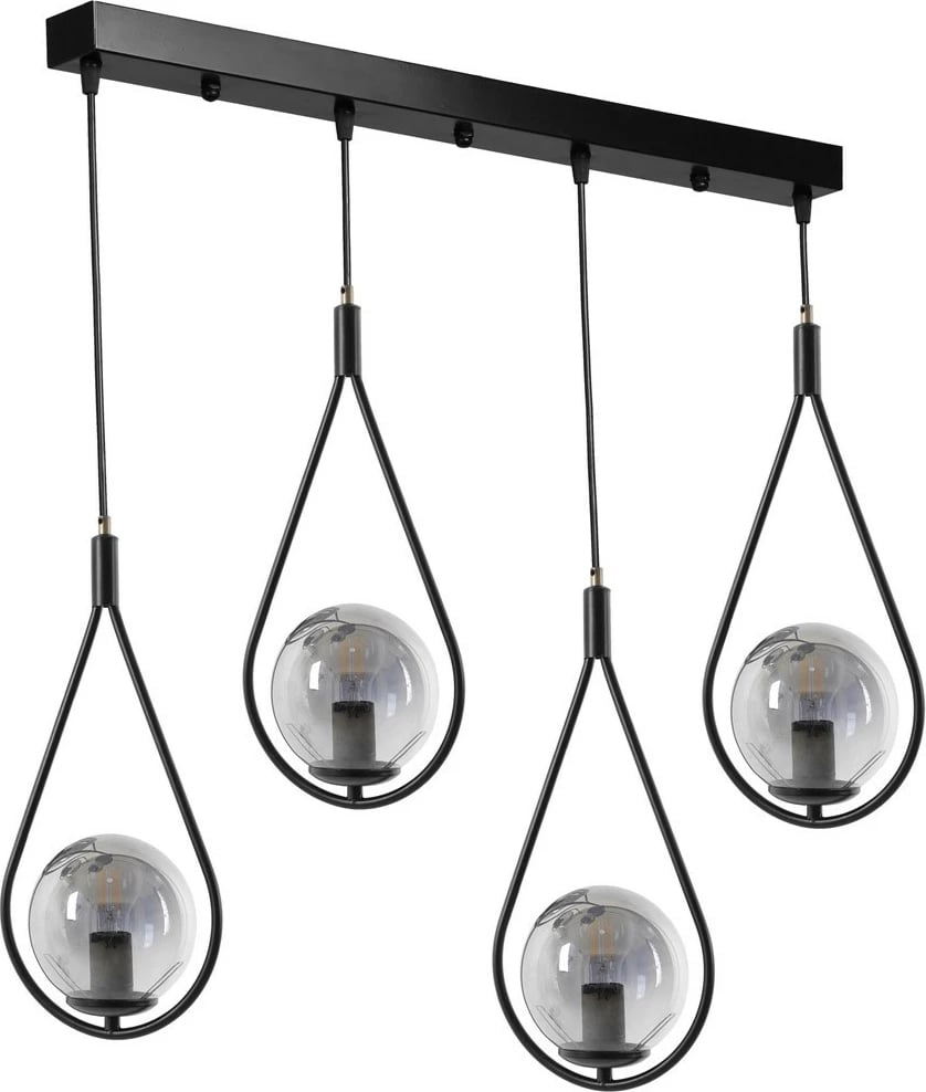 Llambë tavani industriale Opviq, 8493-7, ngjyrë e zezë