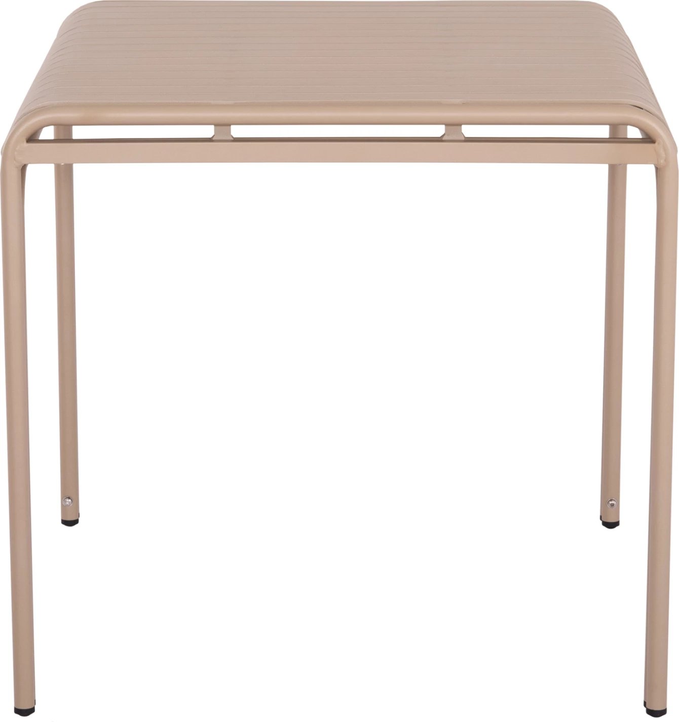 Tavolinë katrore për jashtë, alumin, ngjyrë shampanje, RACHEL FH6338.04, 80x80x76cm