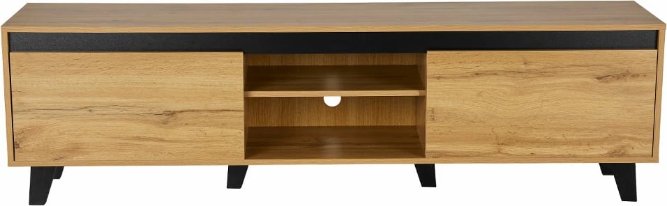 Komodë TV Arabica, ngjyrë sonoma dhe e zezë, 170x38x49 cm