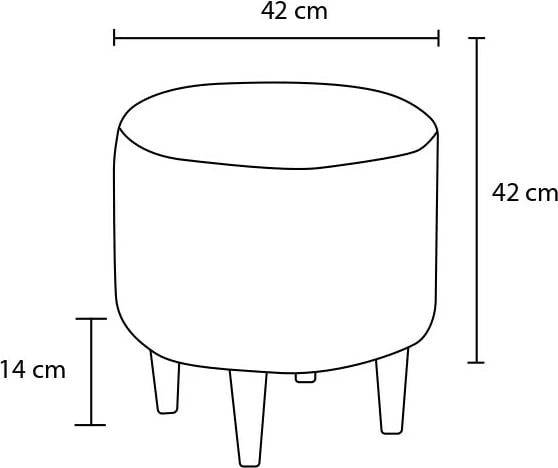 Puf gri Atelier del Sofa, Findik Gabban 14