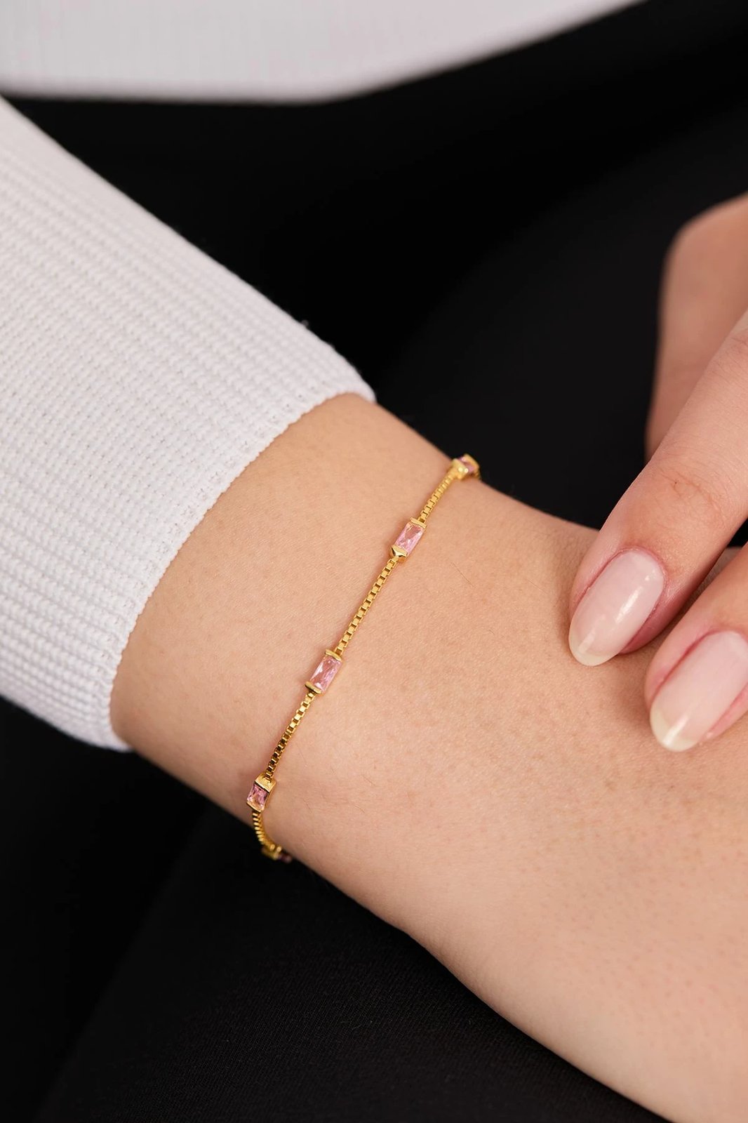 Byzylyk argjendi, ngjyrë rozë, Jumeon, TFNY65216Pembe