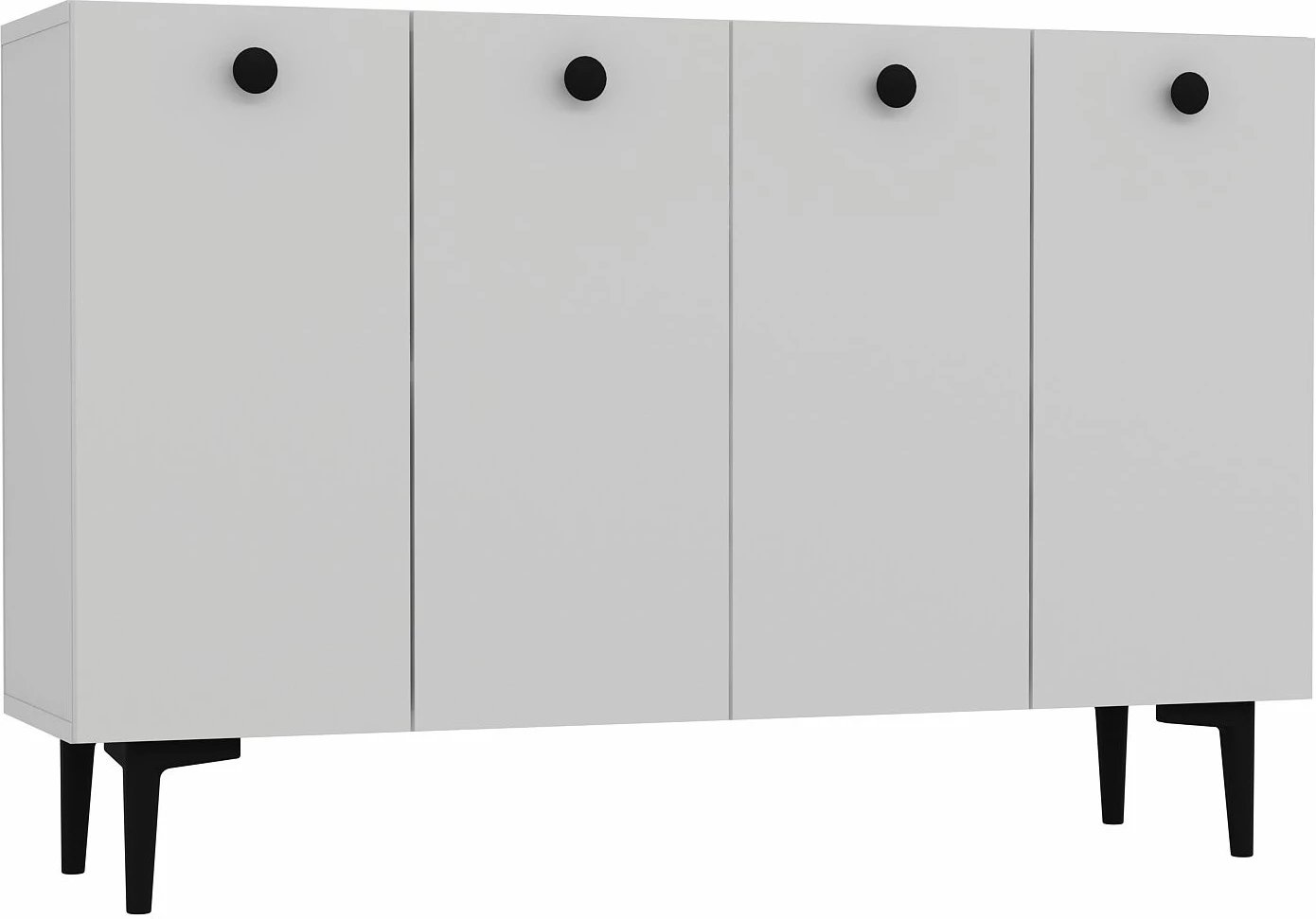 Konsol Skye Decor, Betty, e bardhë, e zezë