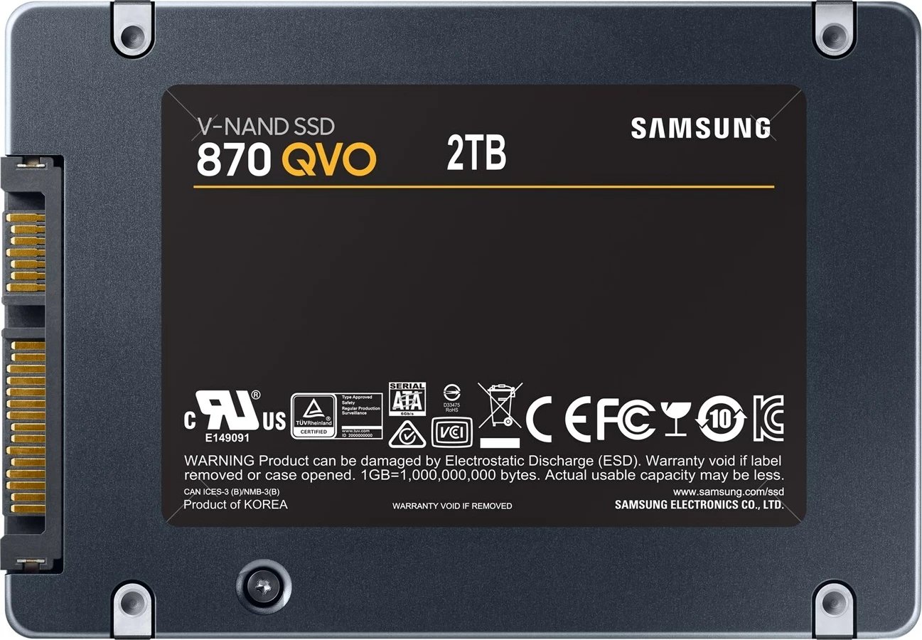 SSD Samsung MZ-77Q2T0BW, 2.5 inç, 2TB, Gri