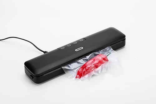 Sealer vakumi, Mesko 4492, 95W 12L/min, gjerësi qese deri 28 cm, 2 moda Dry/Moist, e zezë, set me rul 28cm x 3m + zorrë