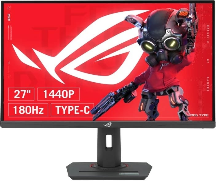 Monitor gaming, Asus ROG Strix XG27ACMS, 27" QHD 2560x1440, 320 Hz OC 0.3 ms Fast IPS, USB‑C DP Alt Mode HDMI DP, i zi