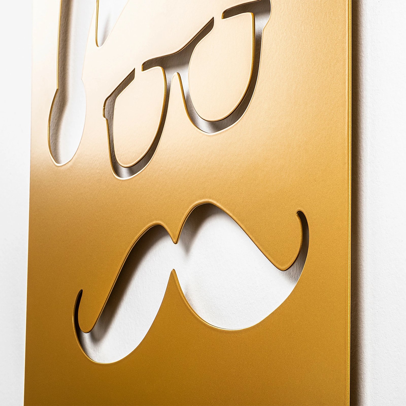 Aksesor dekorativ metalik për mur, Wallity, ngjyrë ari, XMASGOLD - 006