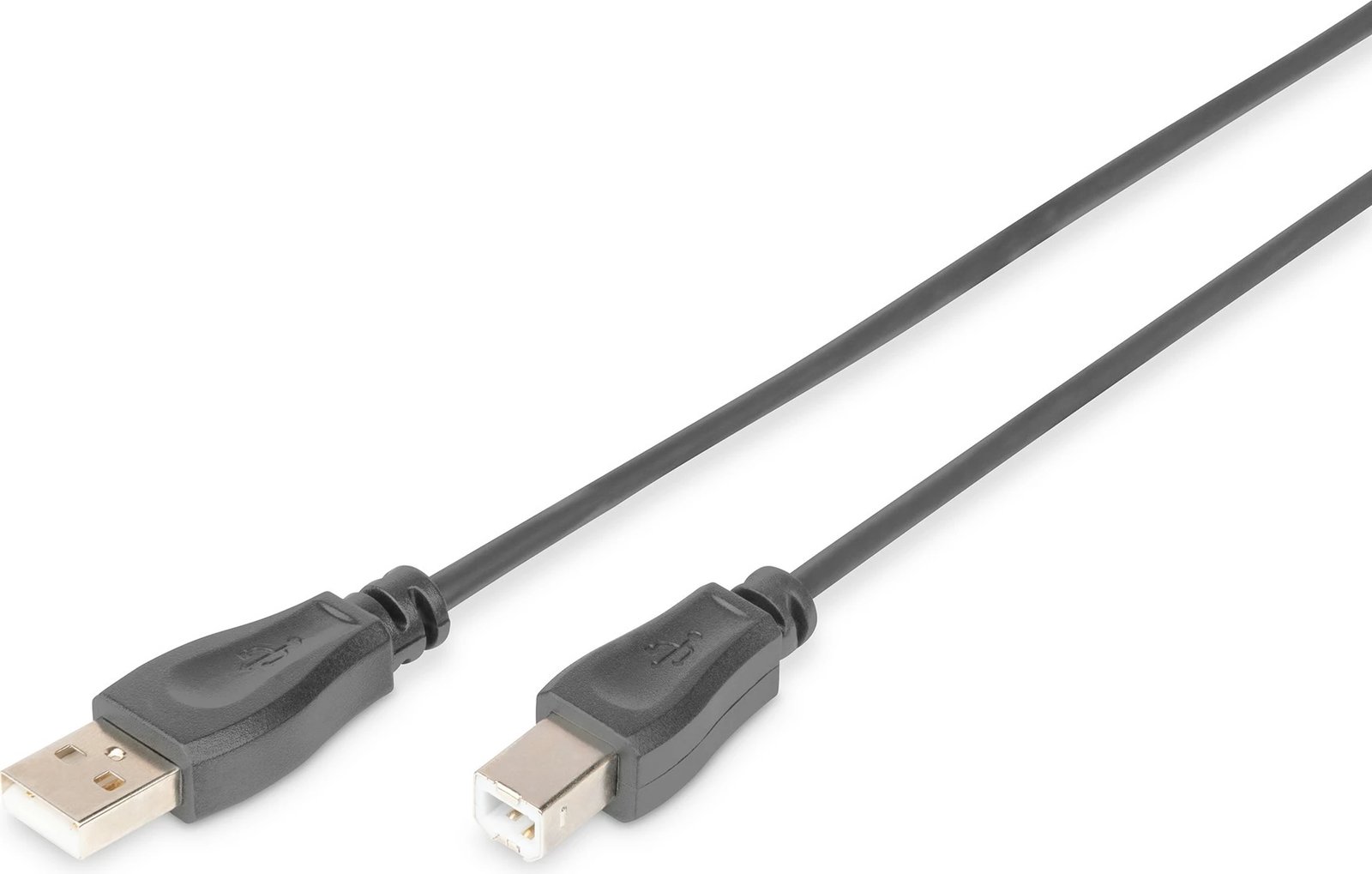 Kabëll USB 2.0 Digitus 5m, USB A në USB B, i zi