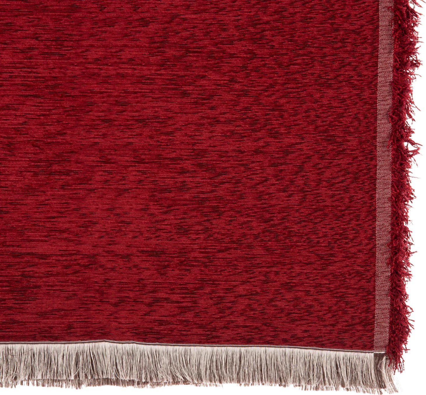Mbulesë divani me franja DREAMTOPIA FH12161.08 ngjyrë e kuqe burgundy 245x170cm