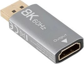 Adapter Lanberg AD-DP-HD-03 DisplayPort në HDMI, 8K, Argjend