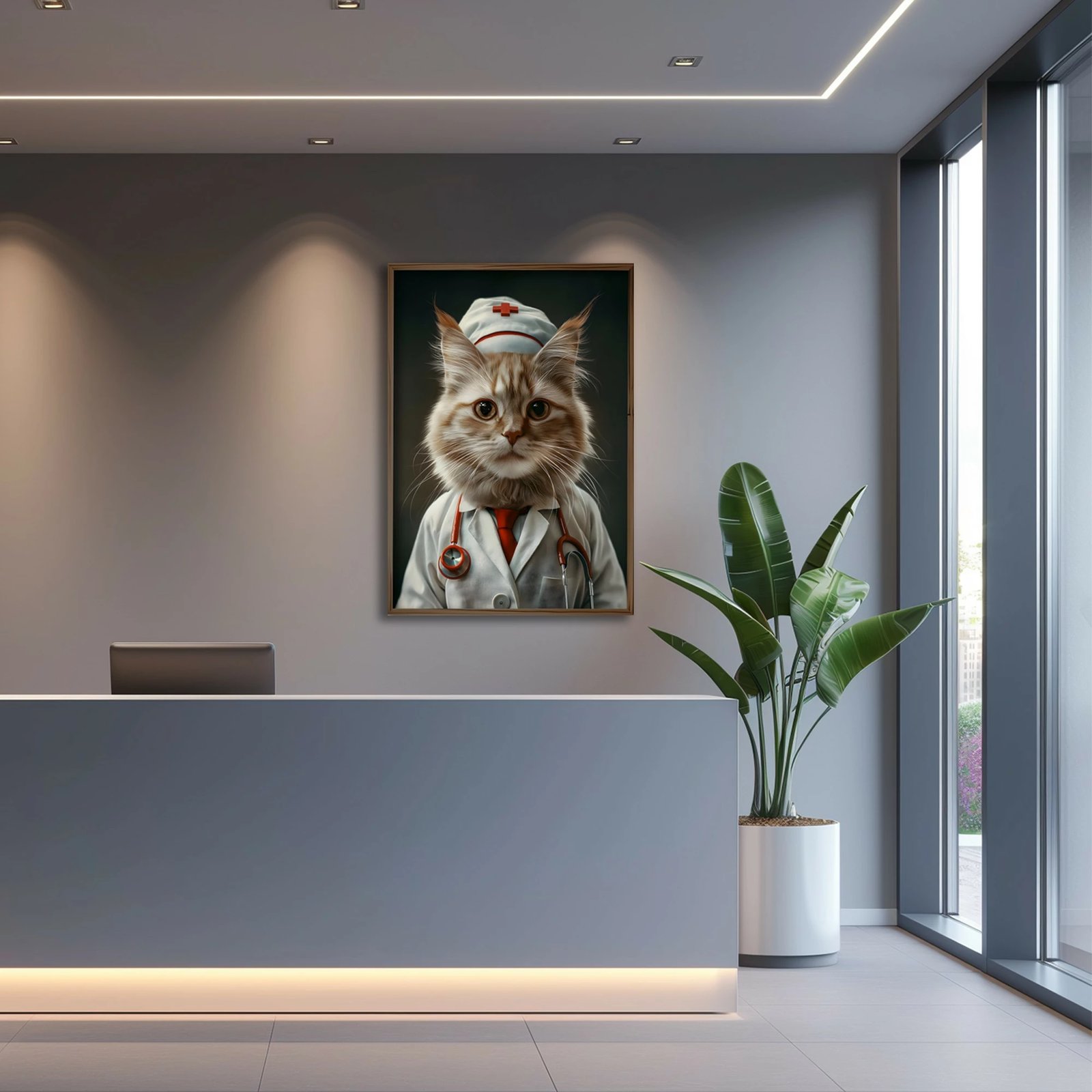 Pikturë dekorative me kornizë MDF, Wallity, GE039-L, shumëngjyrëshe, 35x47x3.5cm