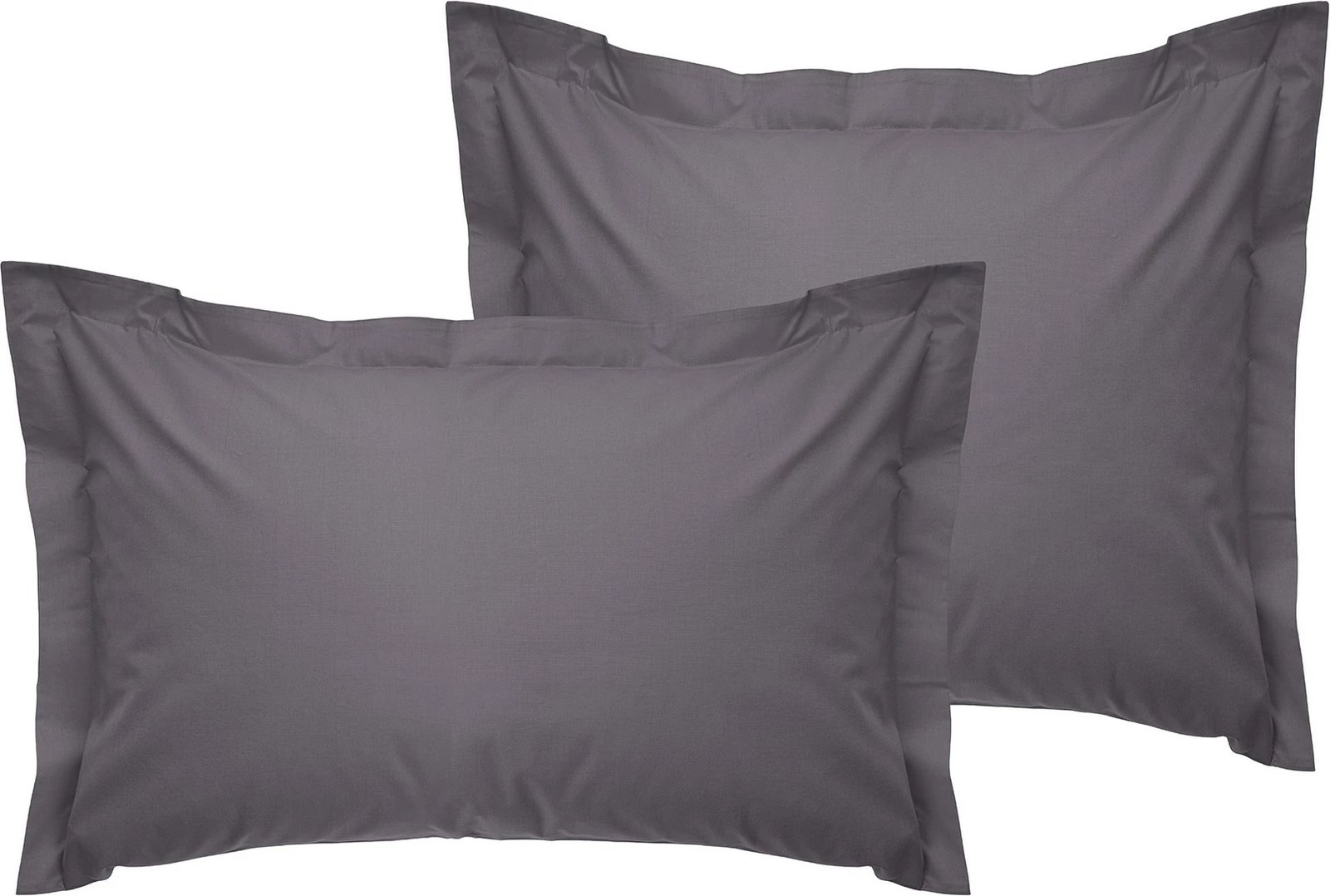 Set jastëkësh Oxford, ngjyrë gri e errët, 2 copë, 80x80+5cm