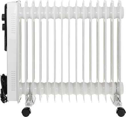 Radiator me vaj, Adler, 7819, 2500W 15 seksione, 3 nivele ngrohjeje, termostat, i bardhë