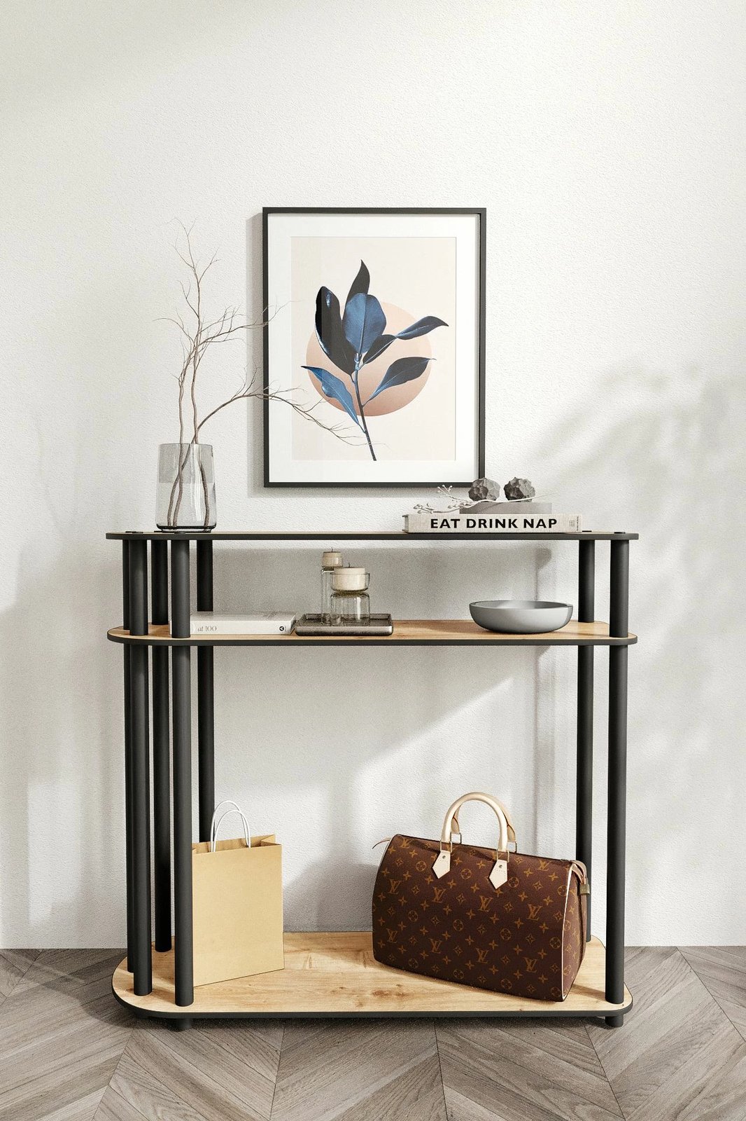 Komodë Skye Decor, ngjyrë lisi, Caprio