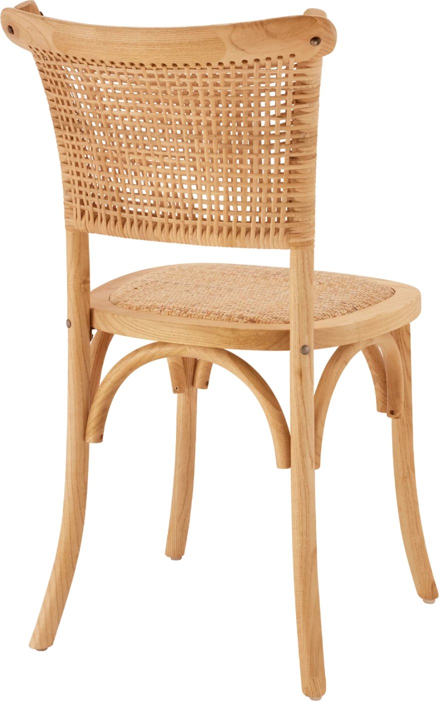 Karrige druri me ratan, ngjyrë natyrale, FH8752.01, 49x54x89 cm