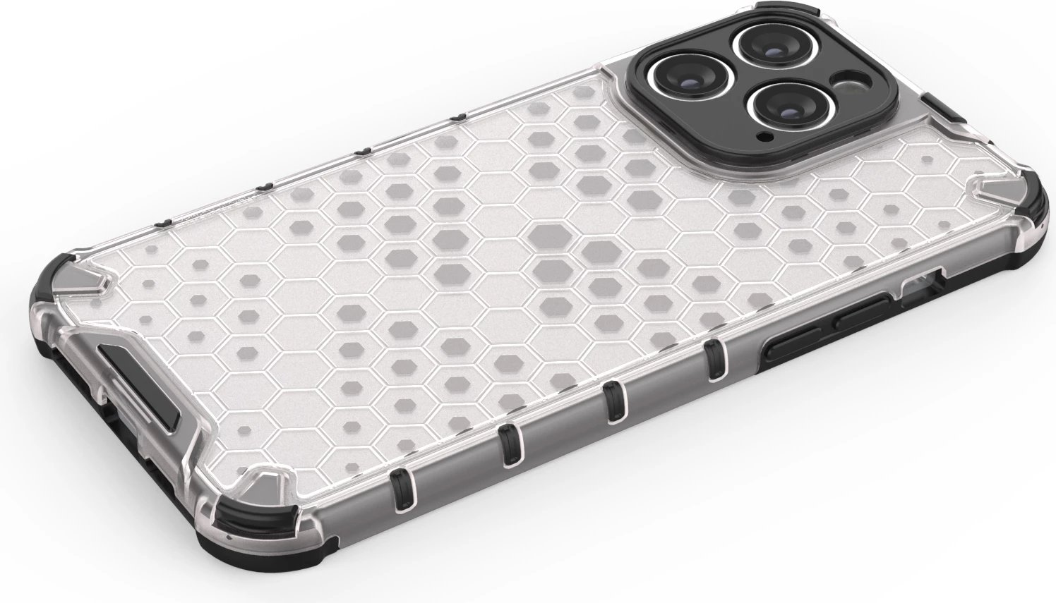 Mbështjellës Hurtel Honeycomb për iPhone 14 Pro Max, i zi