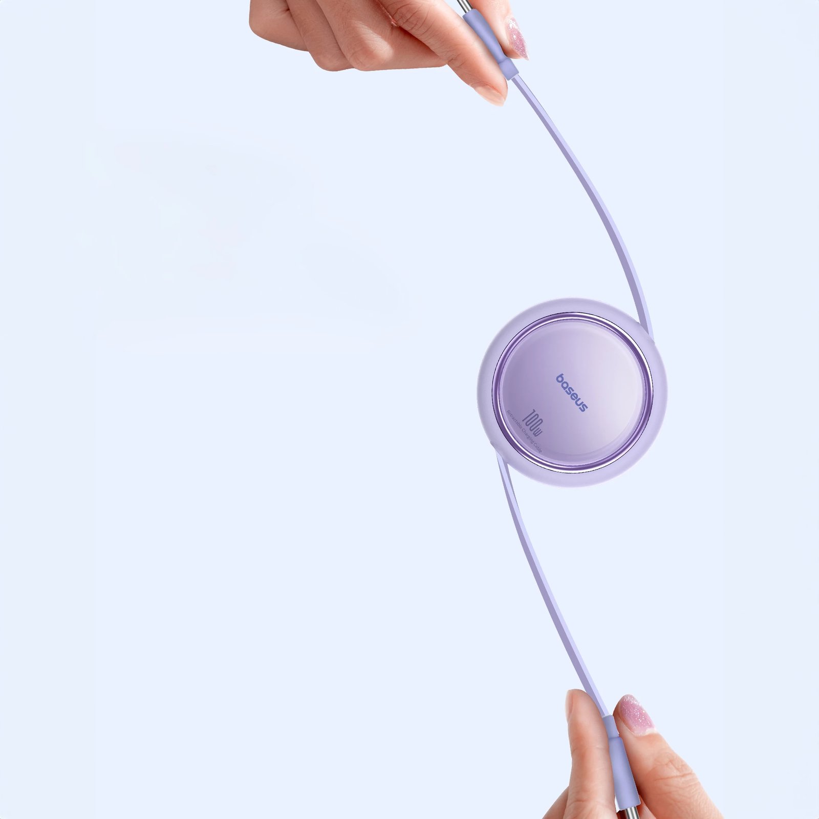 Kabllo USB-C në USB-C Baseus Free2Draw Mini, 100W, 1m, vjollcë