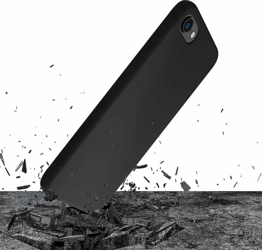 Mbështjellës silikon për celular 3mk, për iPhone 7/8/SE 2020/2022, i zi