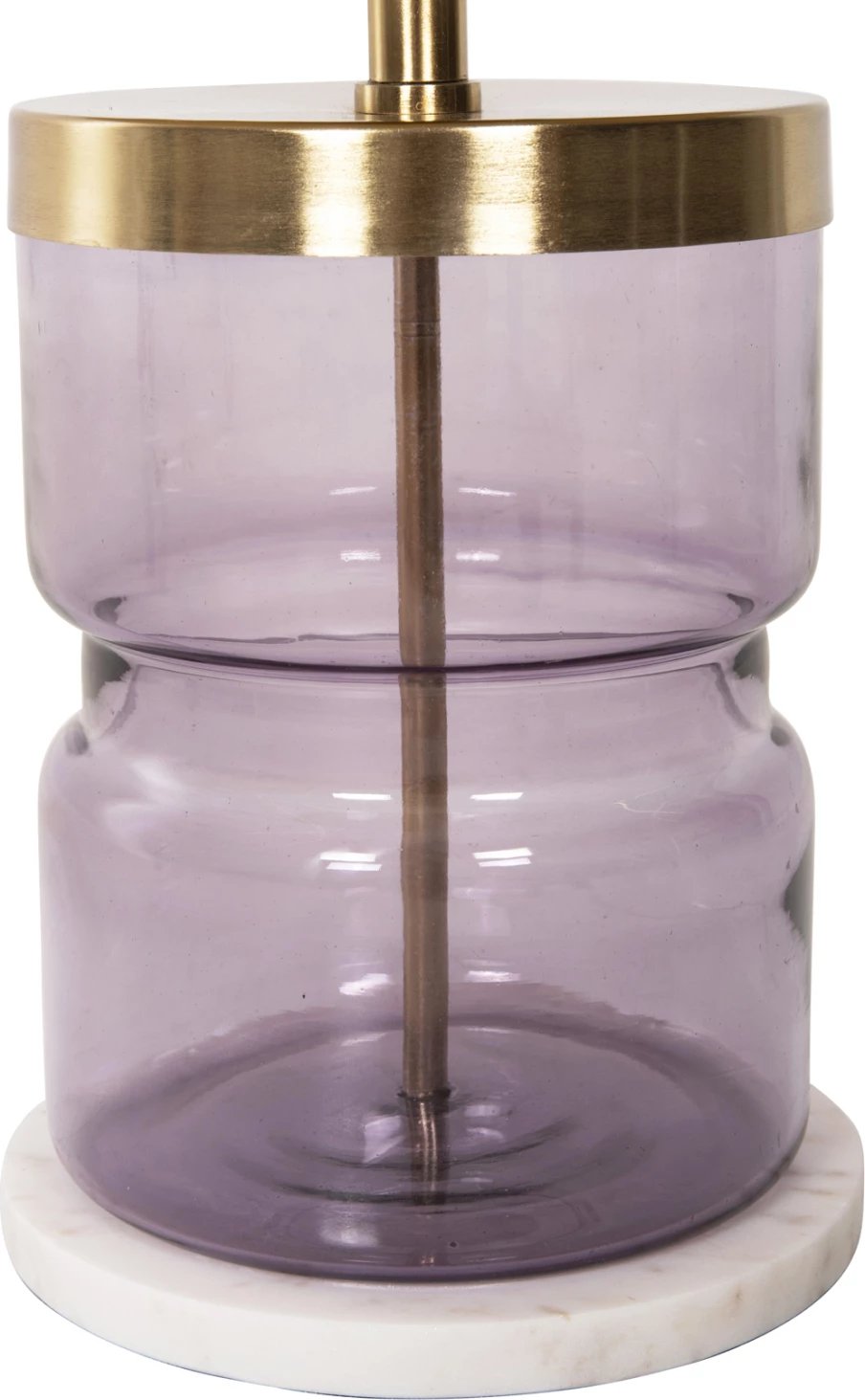 Tavolinë anësore HAILEY FH9729 xham-metali në ar Φ39,5x45Hcm