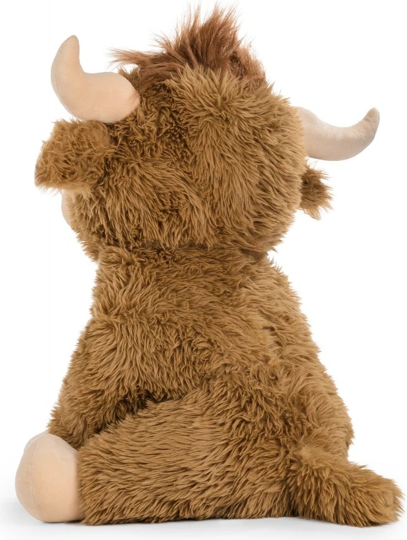 Lodër pelushi lopë Highland Daffi M-640, 65 cm, bezhë/kafe