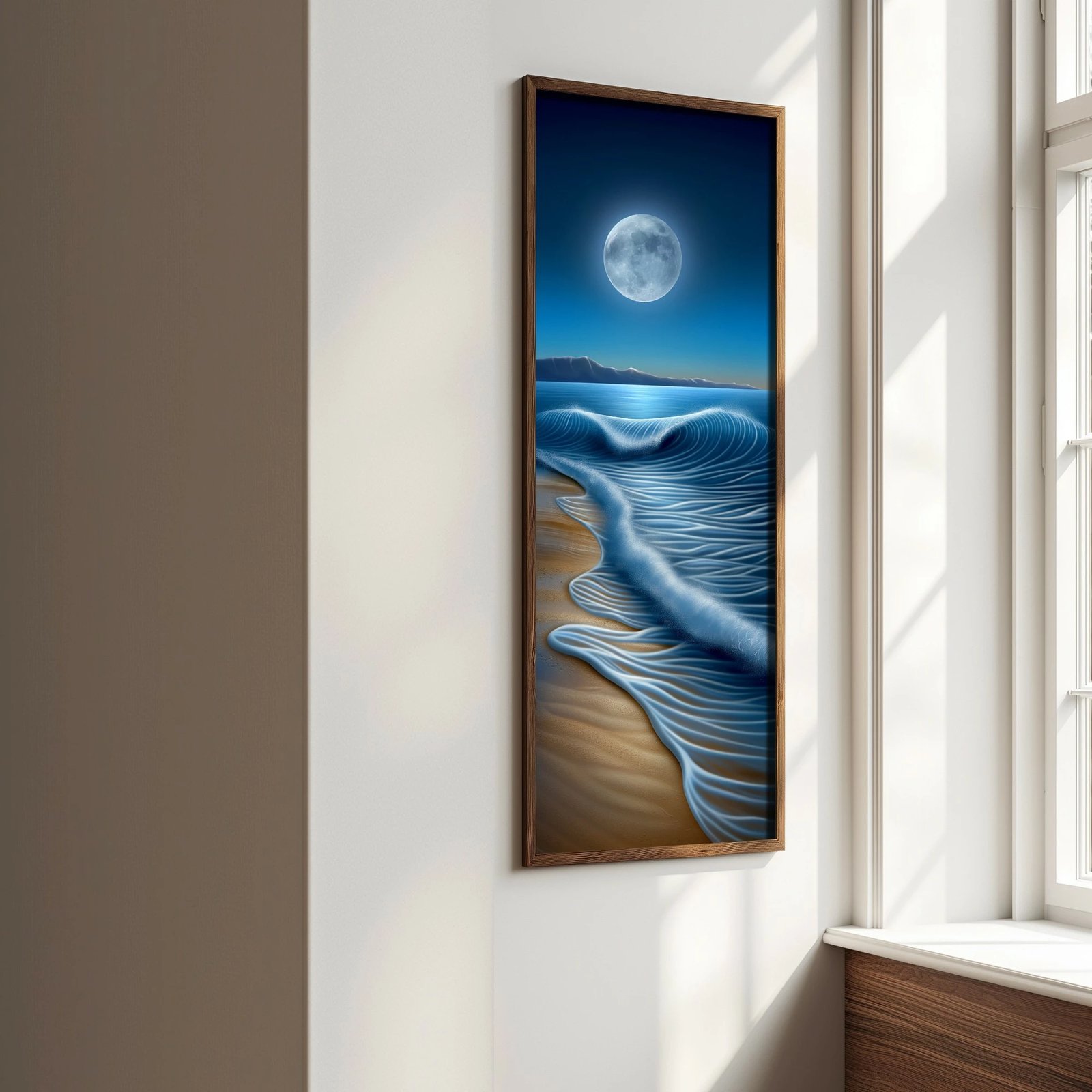 Pikturë dekorative me kornizë MDF, shumëngjyrëshe, Wallity LONG014-S/120-40, 40x120cm