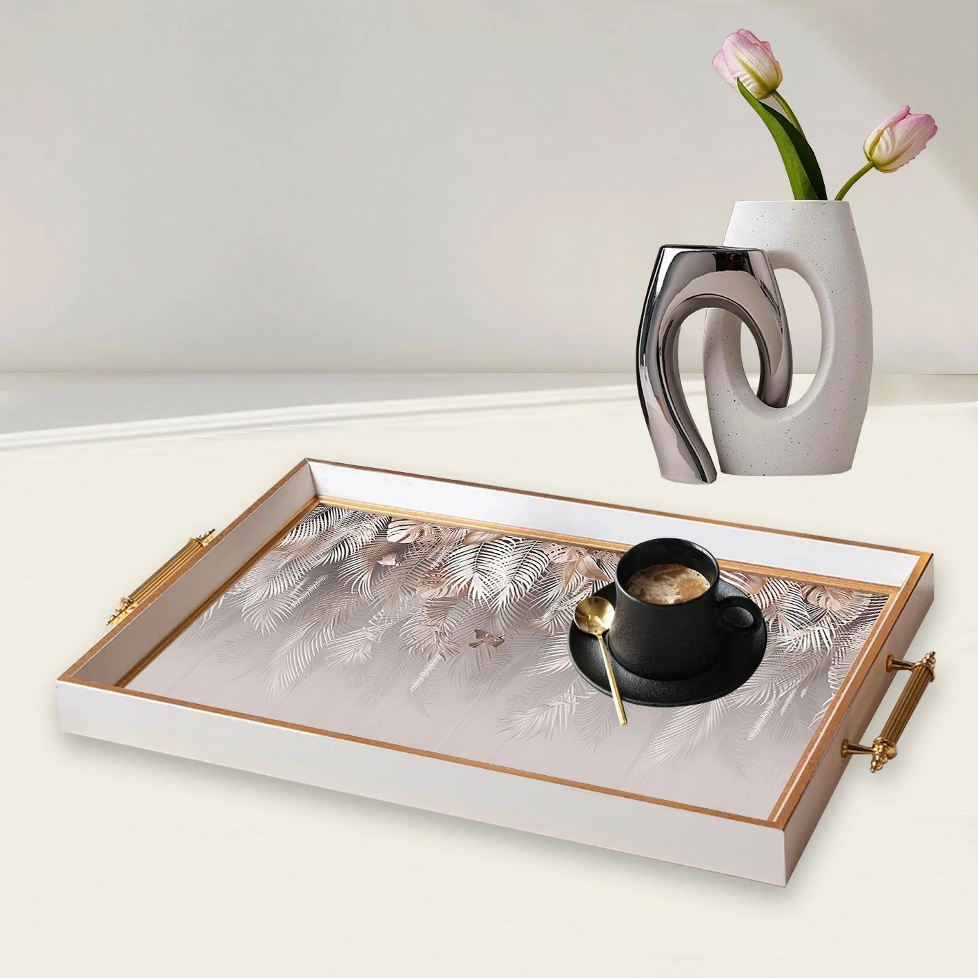 Tabaka qelqi shumëngjyrëshe Aberto Design, TPB9814, 50x29x3.5cm