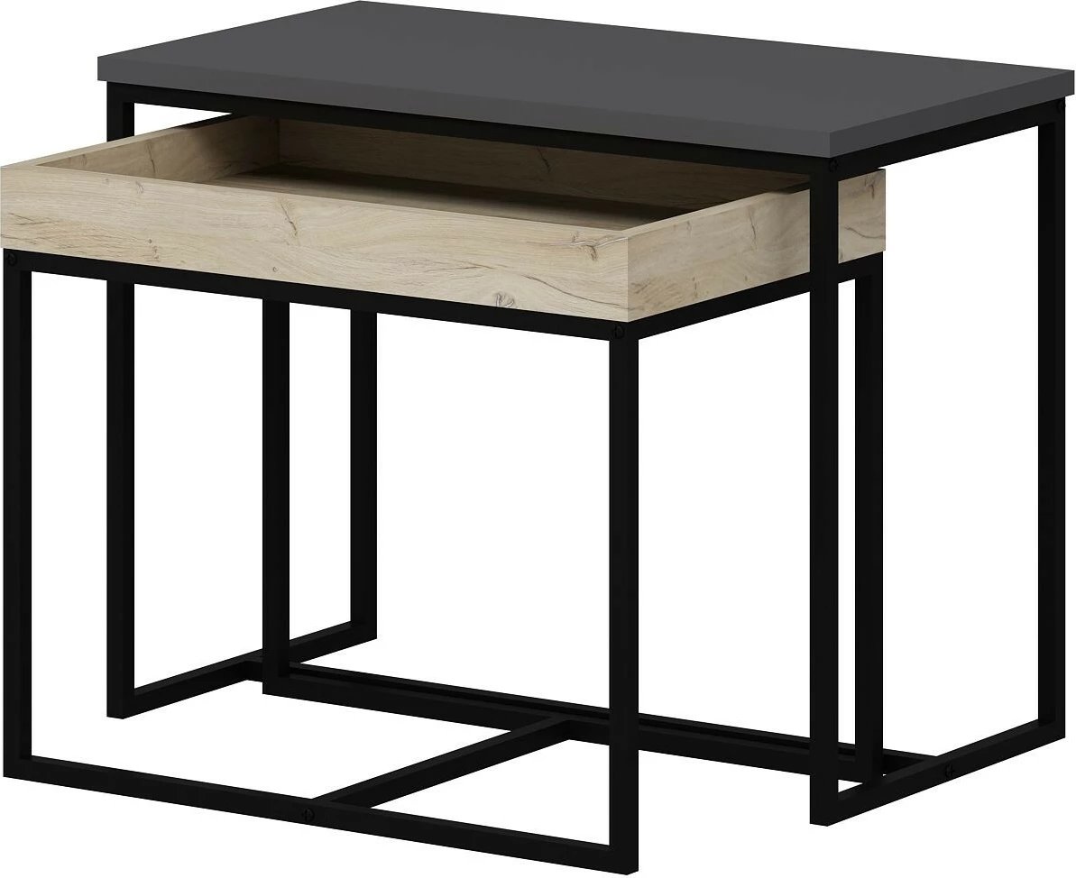 Tavolinë anësore Hanah Home, Alen - 8889, anthracite