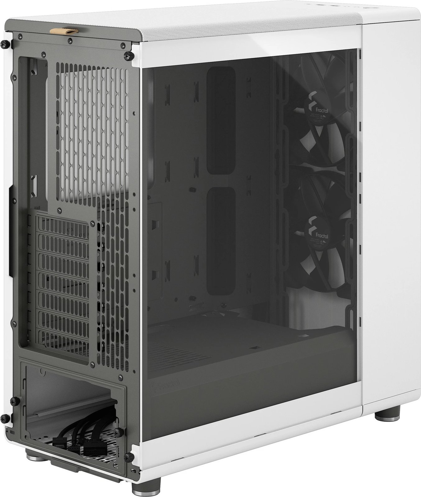 Kasë Fractal Design North Chalk White, Midi Tower, xham i kalitur Kasë Fractal Design North Chalk White, Midi Tower, xham i kalitur