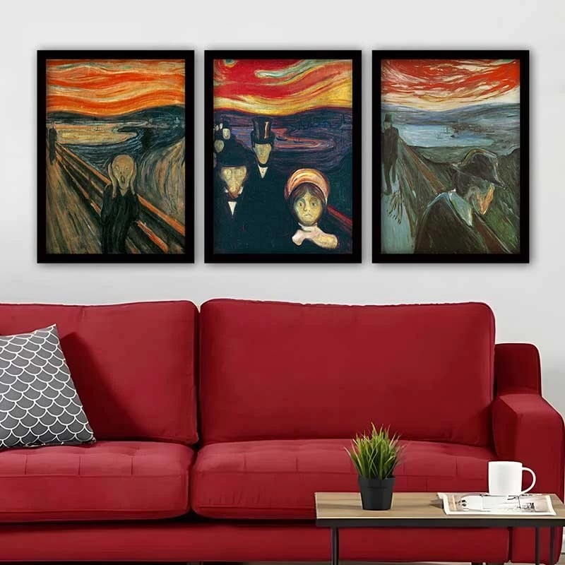 Pikturë dekorative me kornizë (3 pjesë), Wallity, 3SC_UN524494_3545