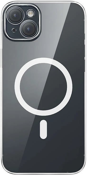 Mbështjellës Baseus Magnetic Crystal Clear për iPhone 13, transparent, me xham të temperuar dhe set pastrimi